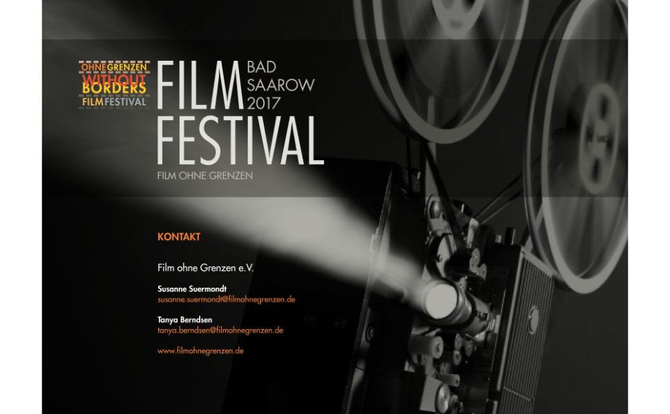 Sponsorenbooklet – Filmfestival Bad Saarow, Film ohne Grenzen