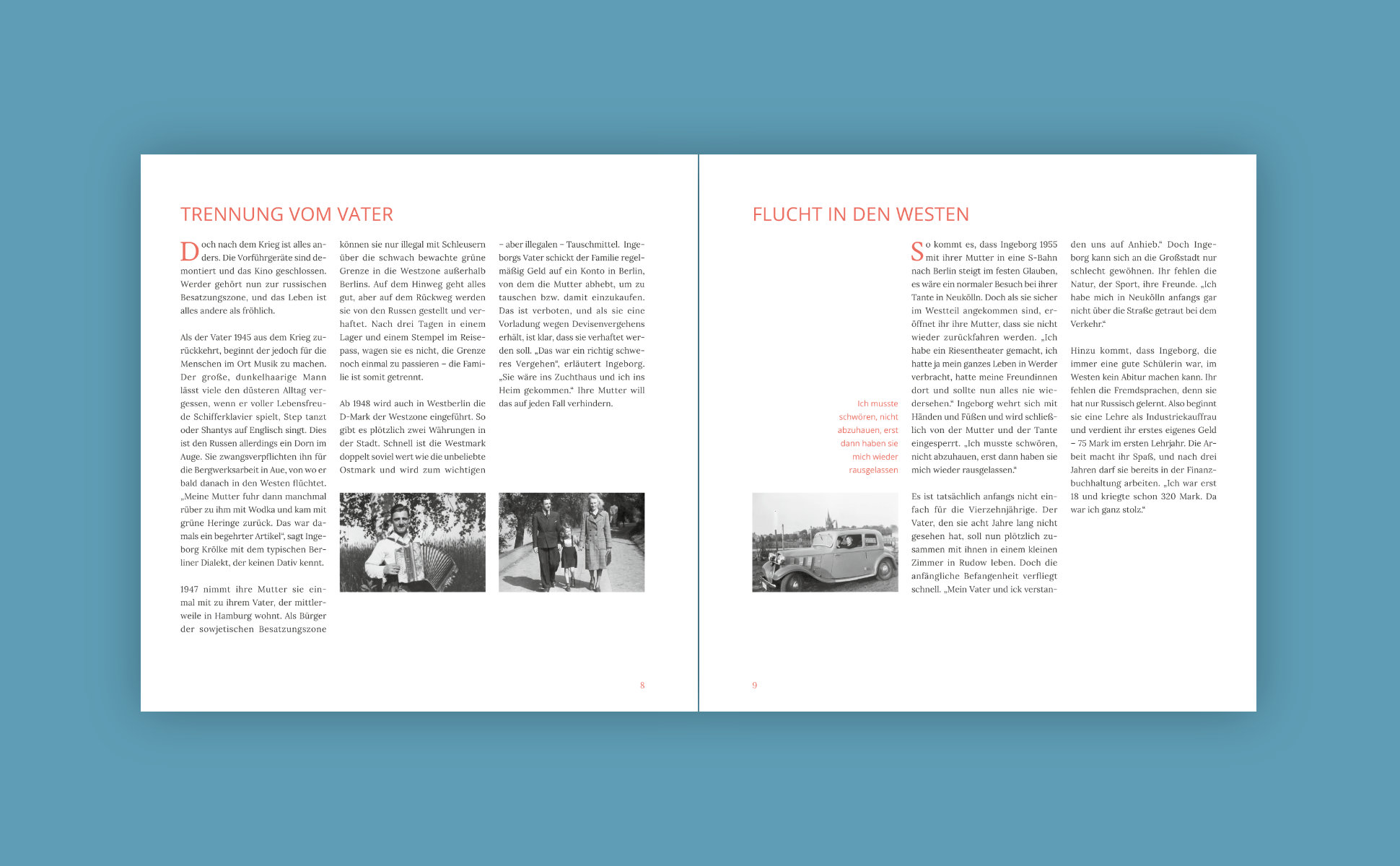 Buch Template: Layout-Beispiel 2, Doppelinnenseite Ansicht 3