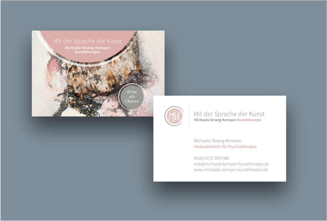 Visitenkarten Visitenkarten – Michaela Strang-Kempen Kunsttherapie
